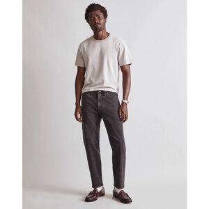 Madewell Washed Black Relaxed Taper Jeans SIZE W40 / L30